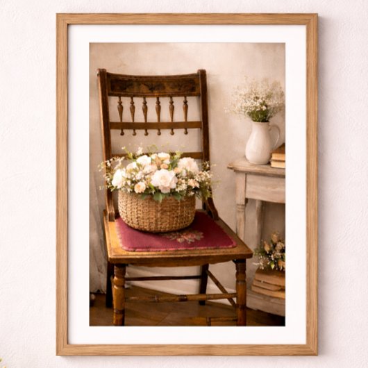 Poster French Country Cottage Still Life Botanical