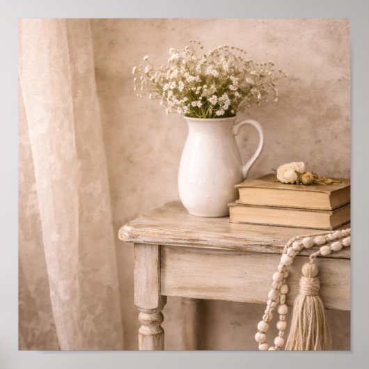 Poster French Country Farmhouse Table (Vorne)