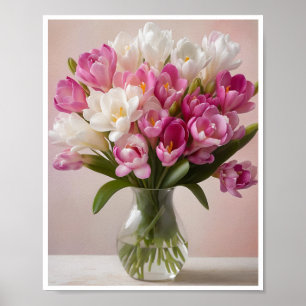 Poster Fresh Freesia Blume Bouquet Wall Deco