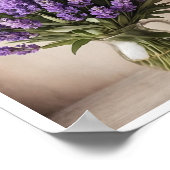 Poster Fresh Lavender Blume Bouquet Wall Deco (Ecke)