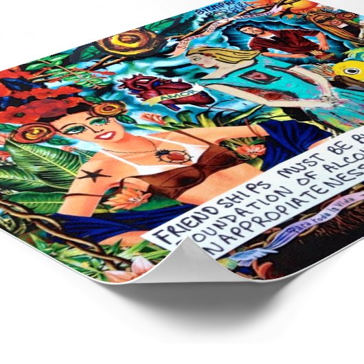 POSTER-FREUNDSCHAFT SOLLTE AUF SCHENANIGERN AUFBAU POSTER (Ecke)