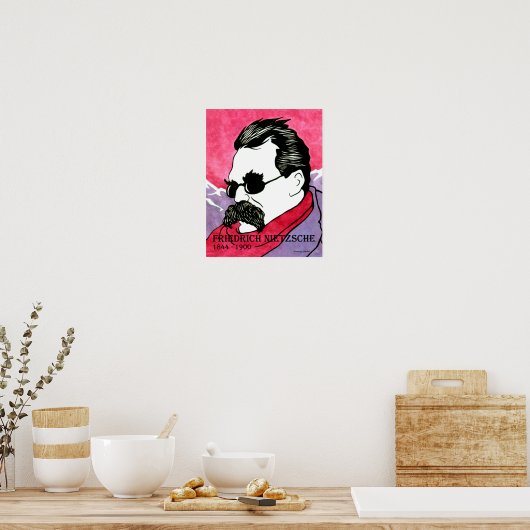 Poster "Friedrich Nietzsche" (Küche)