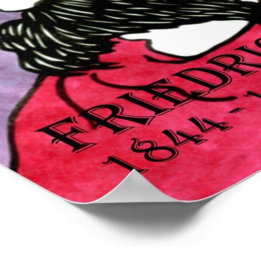 Poster "Friedrich Nietzsche" (Ecke)