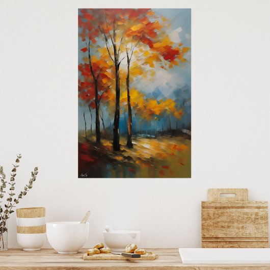 Poster | Frühjahr | Ölmalerei (Küche)