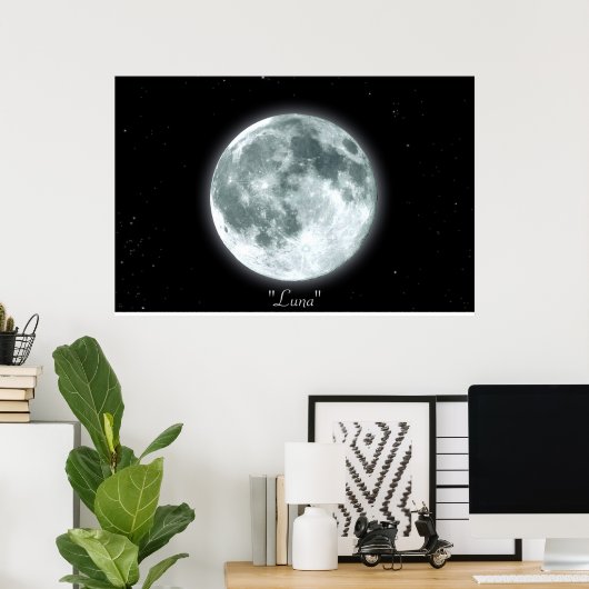 Poster "FULL MOON ("Luna") (Heimbüro)