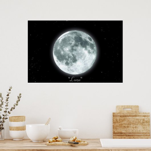 Poster "FULL MOON ("Luna") (Küche)