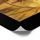 Poster Fun Antique Bike Fahrradlerin im Rennen (Ecke)