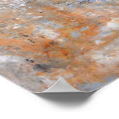 Poster für Abstrakte Kunst in Grau und Braun (Ecke)