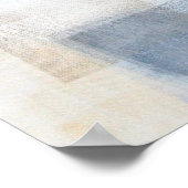 Poster für Abstrakte Malerei in Grau und Beige (Ecke)
