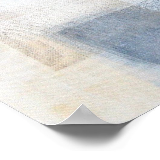 Poster für Abstrakte Malerei in Grau und Beige (Ecke)