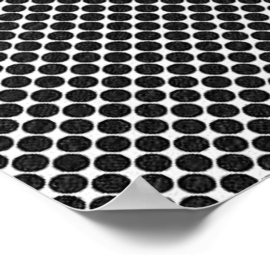 Poster für abstrakte optische Punkte (Ecke)