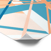 Poster für Abstrakte Streifen am Strand (Ecke)