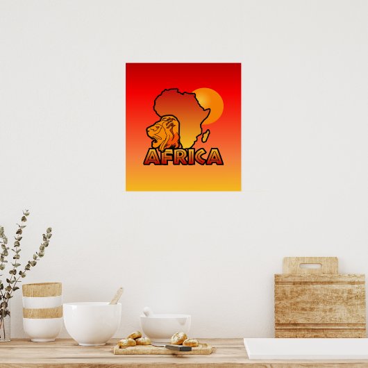 Poster für Afrika (Küche)