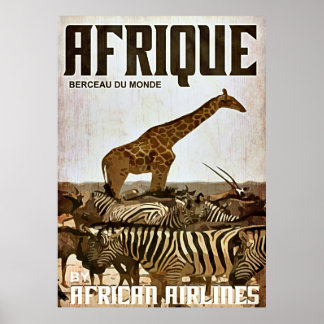 Poster für Afrika Tourismus