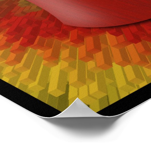 Poster für afrikanische Djembe Drum (Ecke)