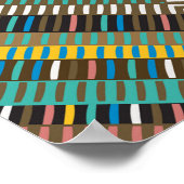 Poster für afrikanische Geometrie (Ecke)