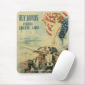 Poster für Anleihen aus dem Vintagen Weltkrieg Mousepad (Mit Mouse)