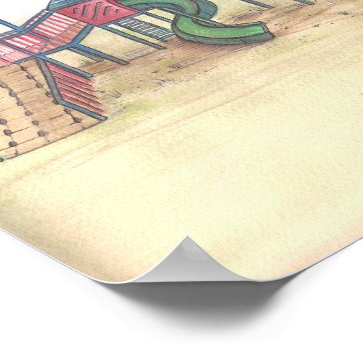 Poster für Aquarellkunst (Ecke)