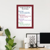 Poster für Arbeitsregeln für Genossenschaften (Heimbüro)