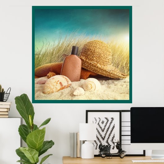 Poster für Beach Scene (Heimbüro)