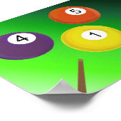 Poster für Billardtische (Ecke)