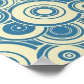 Poster für blaue und gelbe Kreise (Ecke)