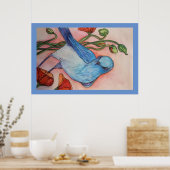 Poster für Blauvögel und Pappschwänze (Küche)