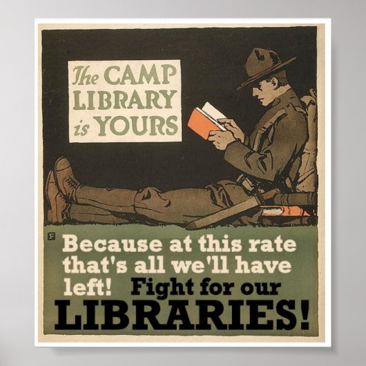 Poster für Campingbibliotheken (Vorne)