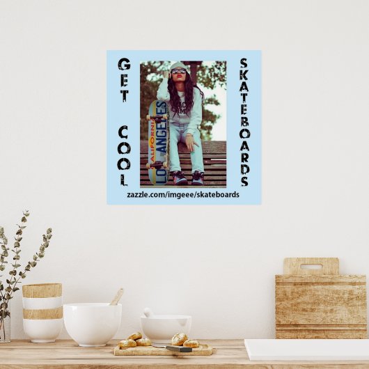 Poster für coole Skateboards (Küche)