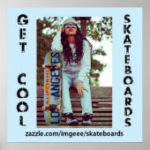 Poster für coole Skateboards (Vorne)