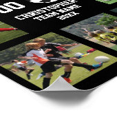 Poster für das Fußballteam-Foto (Ecke)