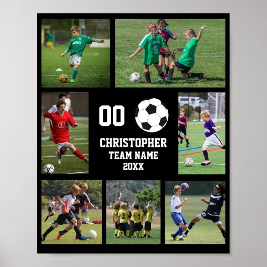 Poster für das Fußballteam-Foto (Vorne)