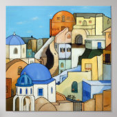 Poster für das griechische Dorf (Vorne)