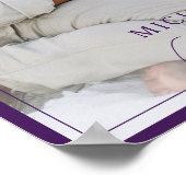 Poster für das Jahr, Violet Edge-Foto (Ecke)