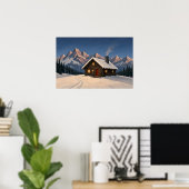 Poster für das Last Light Ski Lodge (Heimbüro)