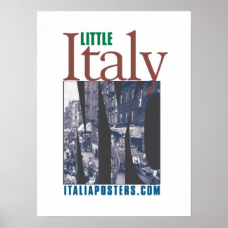 Poster für das Logo von Little Italy New York City