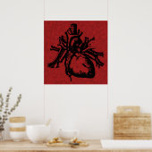 Poster für das menschliche Herz (Küche)