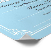 Poster für das Poolzertifikat (Ecke)