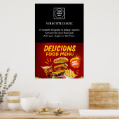 Poster für das Schwarze Business-Logo | Zolluntern (Küche)