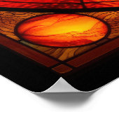 Poster für das Solarsystem aus Hartglas (Ecke)