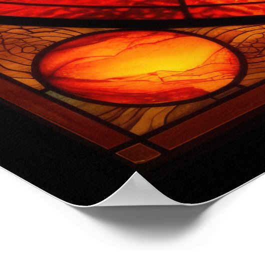 Poster für das Solarsystem aus Hartglas (Ecke)