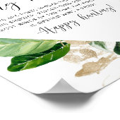 Poster für das Tropenring-Brautparty (Ecke)