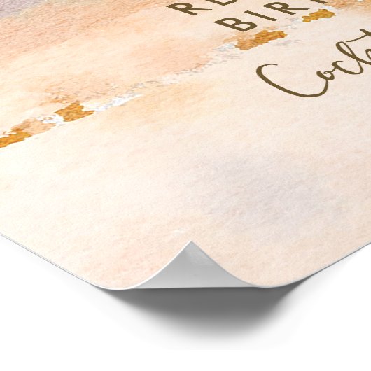 Poster für das tropische Party (Ecke)