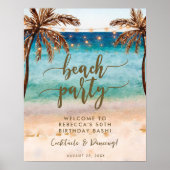 Poster für das tropische Party (Vorne)