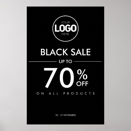 Poster für den Black Friday Sale Business Discount (Vorne)