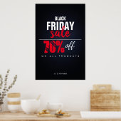 Poster für den Black Friday Sale Business Discount (Küche)