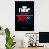 Poster für den Black Friday Sale Business Discount (Heimbüro)