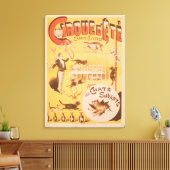 Poster für den Cirque d'Ete im Internet Leinwanddruck (Insitu (Wohnzimmer))