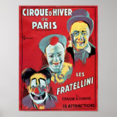 Poster für den "Cirque d'Hiver de Paris" (Vorne)