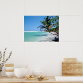 Poster für den tropischen Strand AB 8.60 Uhr (Küche)